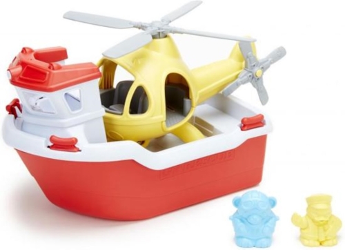 Green Toys Reddingsboot met Helikopter
